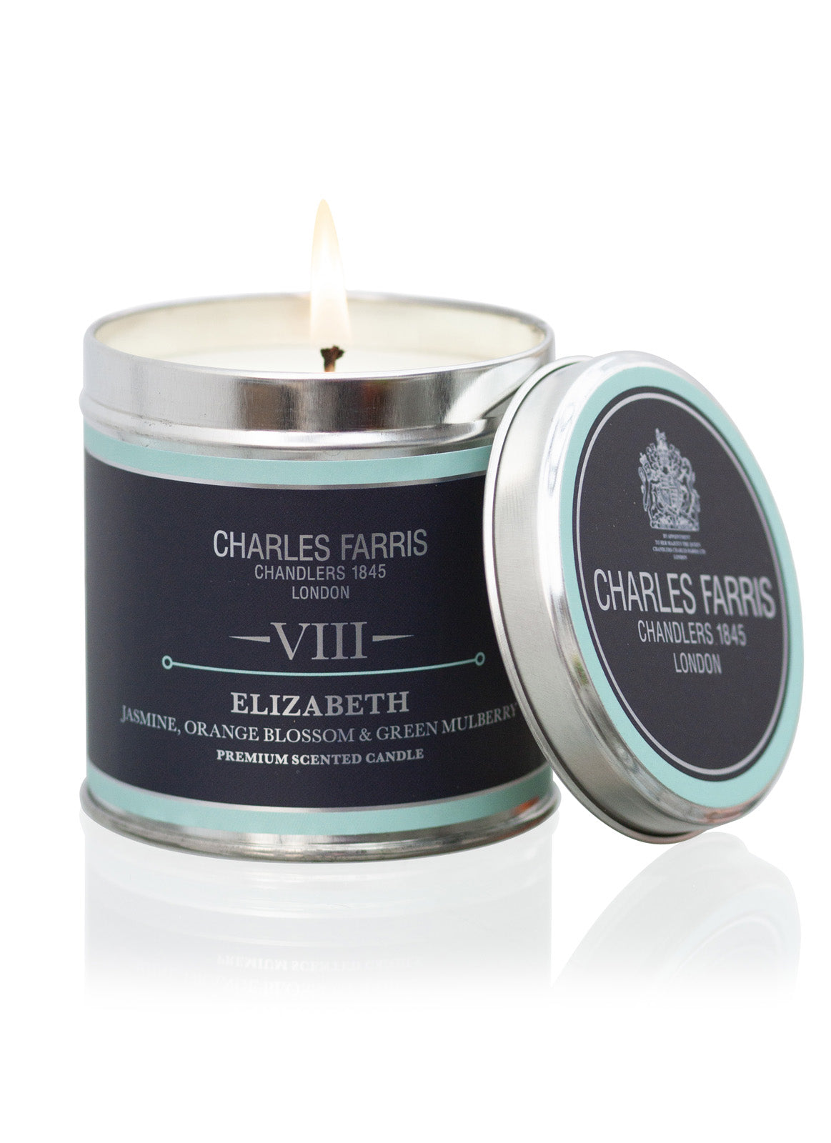 VIII Elizabeth Tin Candle