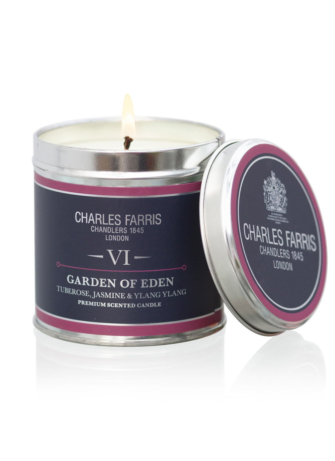 VI Garden of Eden Tin Candle