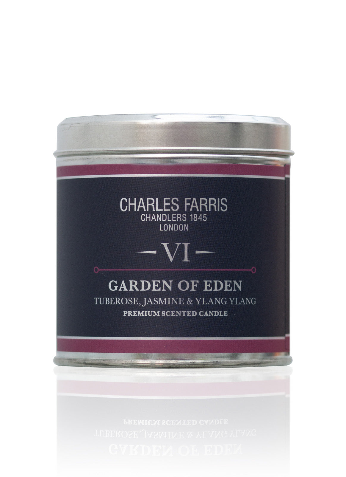 VI Garden of Eden Tin Candle