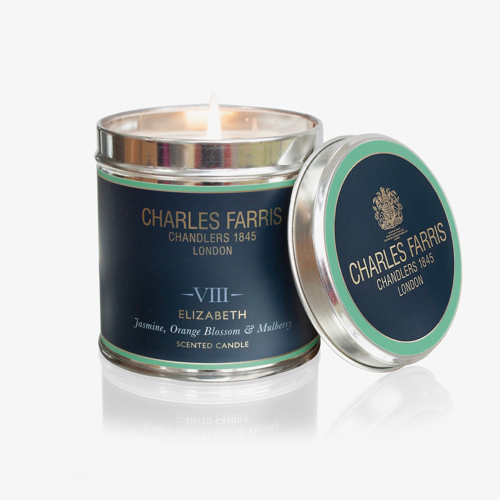VIII Elizabeth Tin Candle